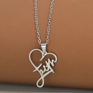 Stainless Steel Faith Pendant necklace